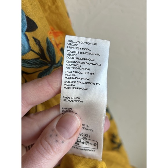 Maeve Anthropologie Midi Dress 4 Backless Tie Feminine Floral Dainty Sundress - Picture 11 of 14